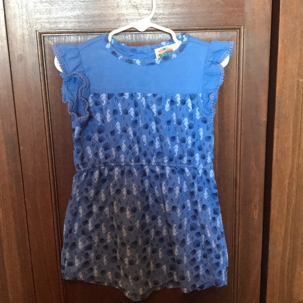 Seahorse Nautical Dress 4T